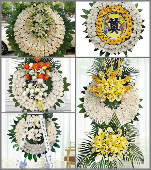 云南红河州弥勒市朋普镇花圈速递
