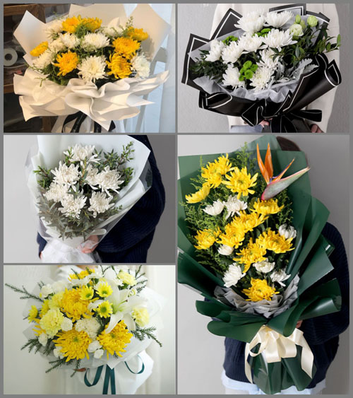 云南红河州弥勒市朋普镇白事花束代送